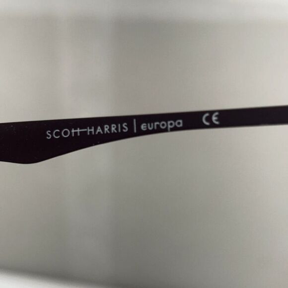 Scott Harris‎ Europa Eyeglasses Frame Only SH-574 52-17-140 Burgundy Blue Gray main image 5